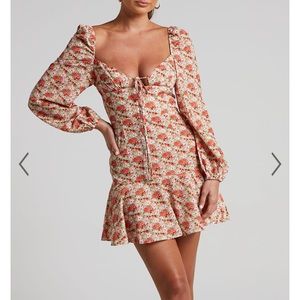 Showpo floral mini dress